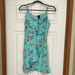 Floral Turquoise Dress